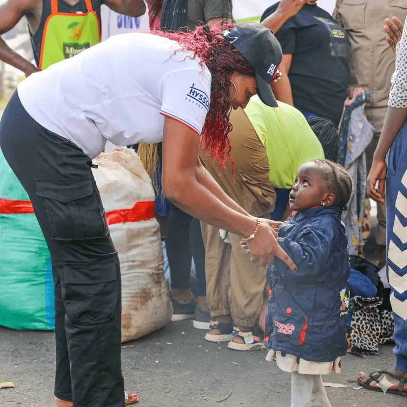Essential support - clothing drive in action