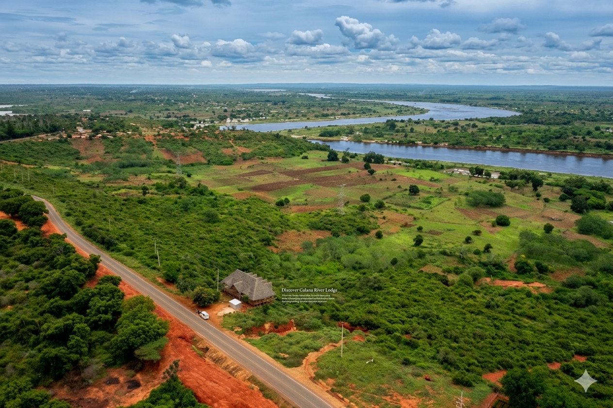 Hyssop Acres – aerial road view